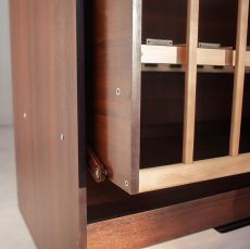 Детская двухъярусная кроватка-трансформер, 18мм Domino Dark walnut / Milk oak
